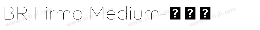 BR Firma Medium字体转换